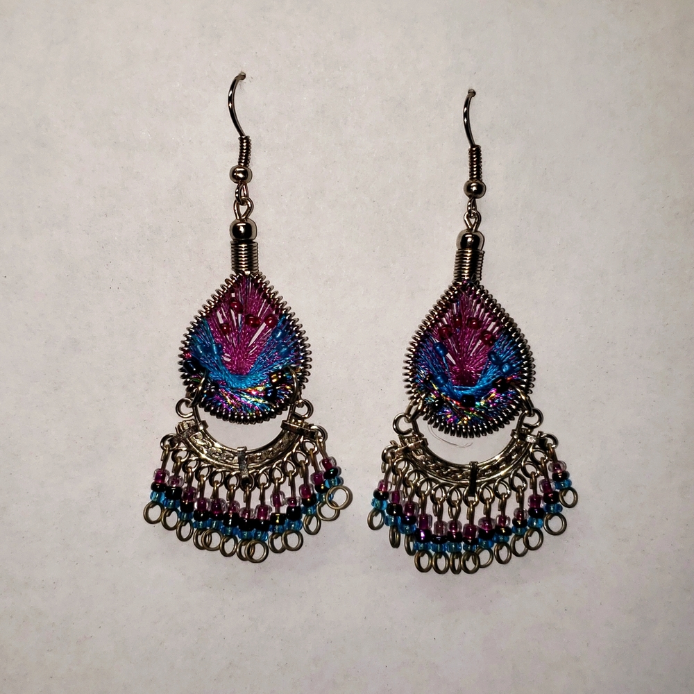 Gorgeous 2.5" Handmade Earrings